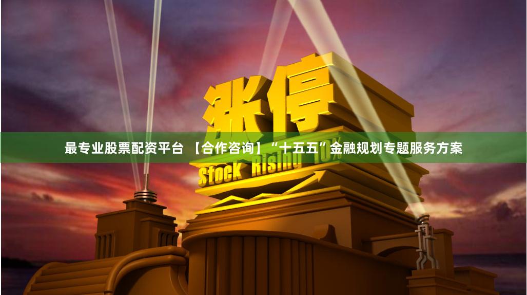 最专业股票配资平台 【合作咨询】“十五五”金融规划专题服务方案
