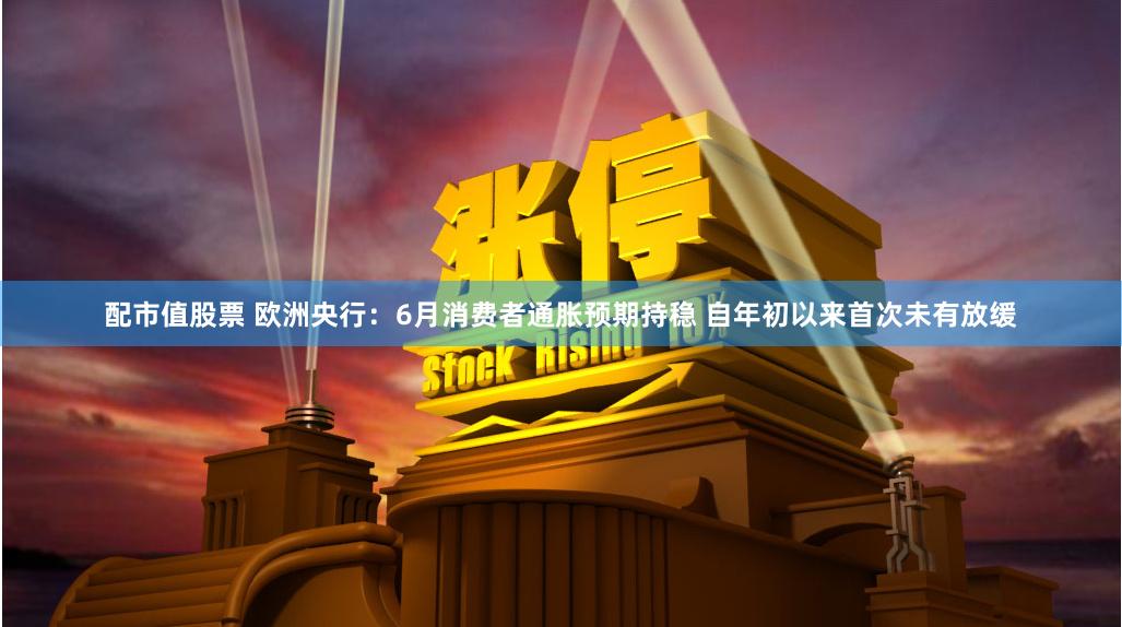 配市值股票 欧洲央行：6月消费者通胀预期持稳 自年初以来首次未有放缓