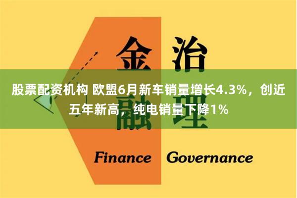 股票配资机构 欧盟6月新车销量增长4.3%，创近五年新高，纯电销量下降1%