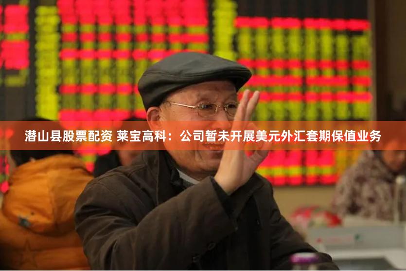 潜山县股票配资 莱宝高科：公司暂未开展美元外汇套期保值业务