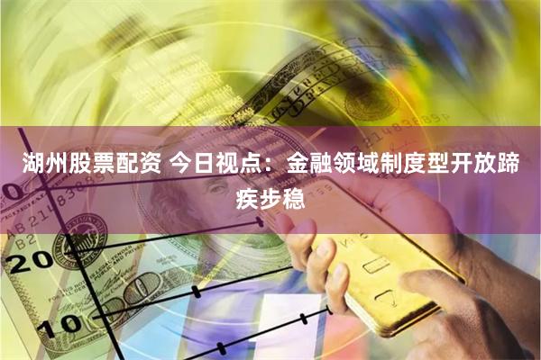 湖州股票配资 今日视点：金融领域制度型开放蹄疾步稳